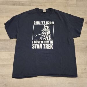OMG It's R2D2 I Loved Him In Star Trek Doctor Who Dalek T Shirt Mens XL